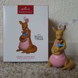 Kanga Loves Roo Disney Winnie the Pooh 2022 Hallmark porcelain ornament